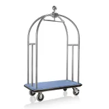 UNITY - Gep�ckwagen - Luggage Trolley - Edelstahl/blau