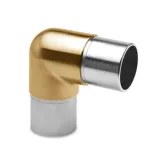 Messing matt Design Rohrverbinder 90 fr Rohr 38,1 mm