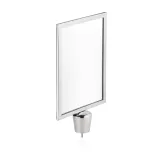 Schilderhalter fr Abgrenzungspfosten Chrom Design - PRO-Z
