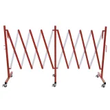 Absperr Scherengitter - Aluminium - Rot Wei�
