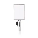 Schilderhalter A4-1 f�r Chrom Design Abgrenzungspfosten - PRO-H