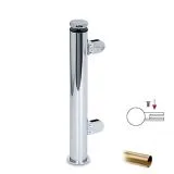 Hustenschutz Pfosten 20-110-25 links - Rohr � 25.4 mm - Messing matt Optik