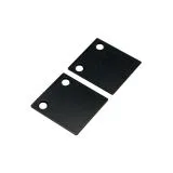 Endkappen Serie 41 - 1 Paar Anthrazit-Design Glas 15 mm