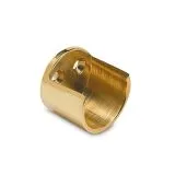 Messing Design Rohr 38,1 mm Wandflansch offen