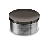 Anthrazit Design Endkappe flach fr Rohr 38.1 mm