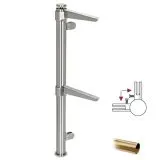 Hustenschutz Pfosten 20-112-25 90 - Rohr  25.4 mm - Messing matt Optik