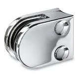 Chrom Design Glasklemme - 20 - Rohr 38,1 mm - Glas 6-8 mm