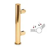 Hustenschutz Pfosten 20-151-38 -45� - Rohr � 38.1 mm - Messing Design