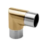 Messing matt Design Rohrwinkel 90 fr Rohr 38.1 mm