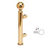 Hustenschutz Pfosten 20-140-38 rechts - Rohr � 38.1 mm - Messing Design