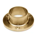 Messing matt Design Rohr 38,1 mm Boden- & Wandflansch