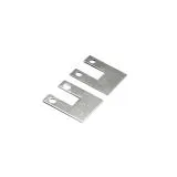 Endkappen Serie 41 - 1 Paar silber eloxiert Glas 10 - 10,76 mm