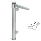 Hustenschutz Pfosten 20-111-25 -45� - Rohr � 25.4 mm - Edelstahl Design