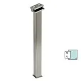 Hustenschutz Pfosten Edelstahl DS 20-19535 - links