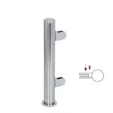 Hustenschutz Pfosten 20-150-38 rechts - Rohr � 38.1 mm - Edelstahl Design