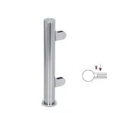Hustenschutz Pfosten 20-150-25 links - Rohr � 25.4 mm - Edelstahl Design