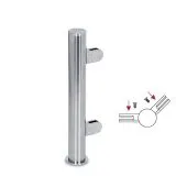 Hustenschutz Pfosten 20-150-25 -45� - Rohr � 25.4 mm - Edelstahl Design