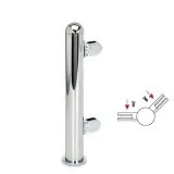 Hustenschutz Pfosten 20-160-38 -45 - Rohr  38.1 mm - Chrom Design