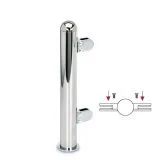 Hustenschutz Pfosten 20-160-38 mitte - Rohr � 38.1 mm - Chrom Design