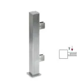 Hustenschutz Pfosten Edelstahl 35x35 - 20-162135 - links