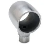 Edelstahl Design Rohr 25,4 mm Kugelrohradapter 1x90