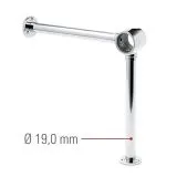 Chrom Design Fu�laufst�tze Rohr 38,1 mm 20-2120