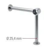 Edelstahl Design Fulaufhalter Rohr 50,8 mm 20-2130