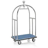UNITY - Gep�ckwagen - Luggage Trolley - Chrom-Design/blau