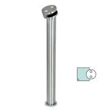 Hustenschutz Pfosten 20-190-38 rechts - Rohr � 38.1 mm - Edelstahl Design