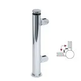 Hustenschutz Pfosten 20-110-38 -90� - Rohr � 38.1 mm - Chrom Design