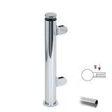 Hustenschutz Pfosten 20-110-25 links - Rohr � 25.4 mm - Edelstahl Design