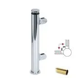 Hustenschutz Pfosten 20-110-25 -90 - Rohr  25.4 mm - Messing Design