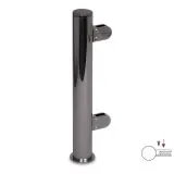 Hustenschutz Pfosten 20-150-25 links - Rohr � 25.4 mm - Anthrazit Design