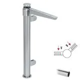 Hustenschutz Pfosten 20-111-25 -45� - Rohr � 25.4 mm - Chrom Design