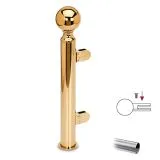 Hustenschutz Pfosten 20-140-38 links - Rohr  38.1 mm - Edelstahl Design