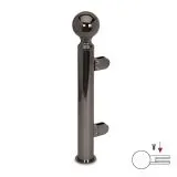Hustenschutz Pfosten 20-140-38 links - Rohr � 38.1 mm - Anthrazit Design