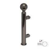 Hustenschutz Pfosten 20-140-38 rechts - Rohr � 38.1 mm - Anthrazit Design