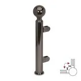 Hustenschutz Pfosten 20-140-38 - 90� - Rohr � 38.1 mm - Anthrazit Design