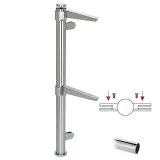 Hustenschutz Pfosten 20-112-25 mitte - Rohr  25.4 mm - Chrom Design