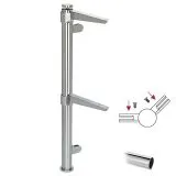 Hustenschutz Pfosten 20-112-25 -45 - Rohr  25.4 mm - Chrom Design