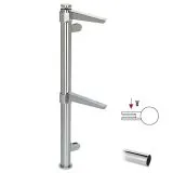 Hustenschutz Pfosten 20-112-38 rechts - Rohr � 38.1 mm - Chrom Design