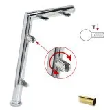 Hustenschutz Pfosten 20-121-38 links - Rohr  38.1 mm - Messing Design