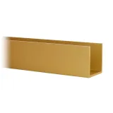 Alu U-Profil 15x15x15mm in Messing matt Design - ganze L�nge 200 cm