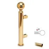 Hustenschutz Pfosten 20-140-25 rechts - Rohr � 25.4 mm - Messing matt Optik