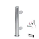 Hustenschutz Pfosten 20-150-25 -90� - Rohr � 25.4 mm - Chrom Design