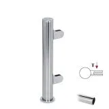 Hustenschutz Pfosten 20-150-38 links - Rohr � 38.1 mm - Chrom Design