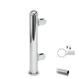 Hustenschutz Pfosten 20-160-25 links - Rohr � 25.4 mm - Edelstahl Design