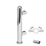 Hustenschutz Pfosten 20-160-38 mitte - Rohr � 38.1 mm - Edelstahl Design