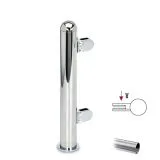 Hustenschutz Pfosten 20-160-38 rechts - Rohr � 38.1 mm - Edelstahl Design