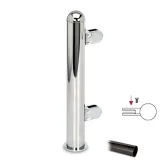 Hustenschutz Pfosten 20-160-38 rechts - Rohr  38.1 mm - Anthrazit Design